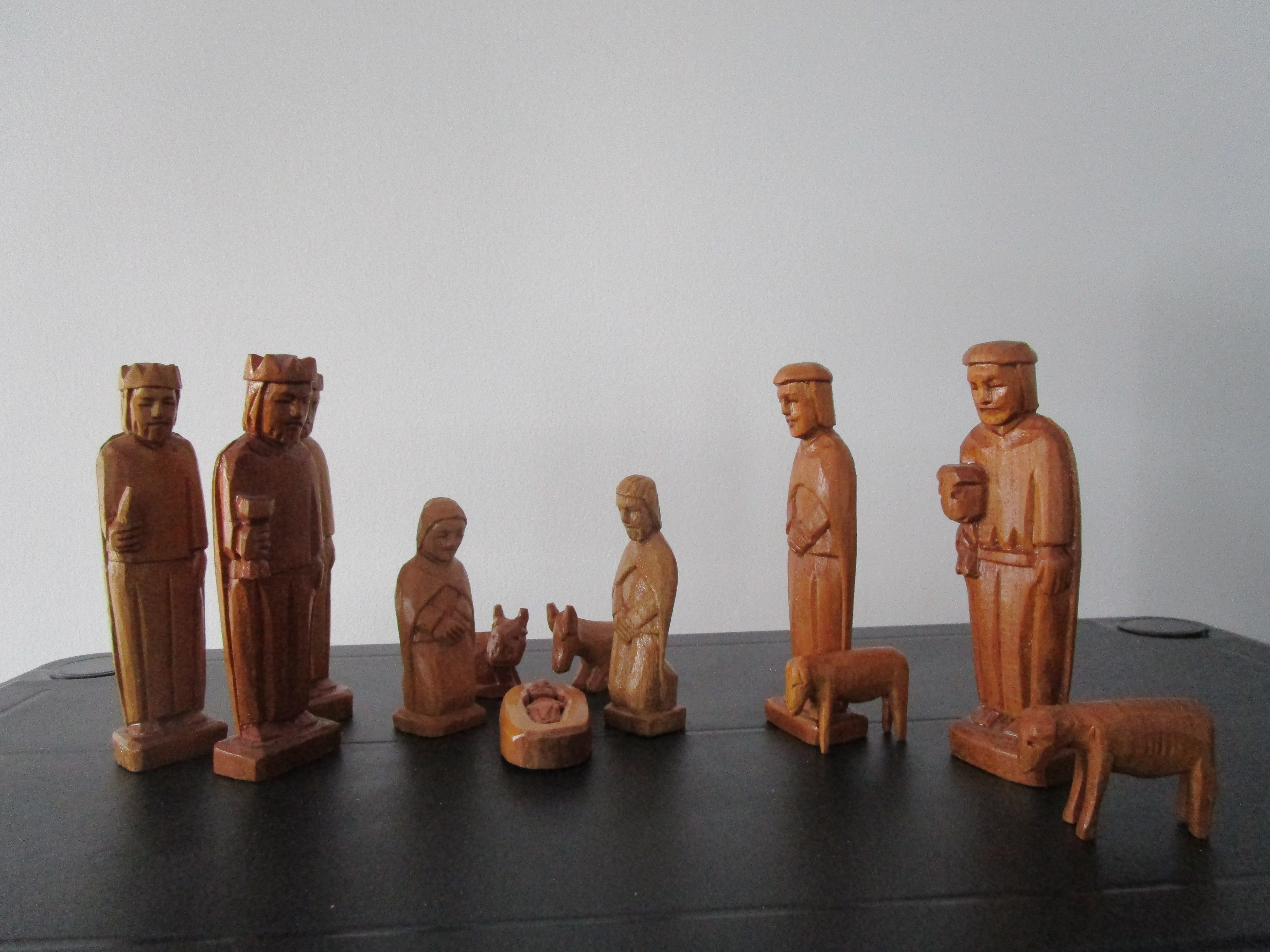 Crèche péruvienne en bois
